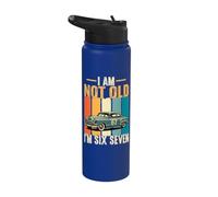 67e anniversaire de I Am Six Seven Funny Meme Stainless Steel Insulated Water Bottle