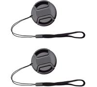 67mm Lens Cap Cover with Wrist Strap for Nikon AF-S 70-300mm f/4.5-5.6G, 18-105mm f/3.5-5.6G, 18-135mm f/3.5-5.6G Lens for Nikon D9 0D80 D70 D7000 D7100 D7200 - Pack of 2