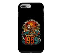67th Birthday Retro Sloth Tropical Vintage 1959 67 Years Old Coque pour iPhone 7 Plus/8 Plus