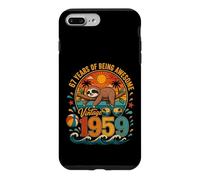 67th Birthday Retro Sloth Tropical Vintage 1959 67 Years Old Coque pour iPhone 7 Plus/8 Plus