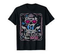 67th Birthday Women Cheers to 67 Years Fabulous Since 1959 T-Shirt