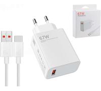 67w Chargeur Avec Câble De Charge 1 Mètre Usb-CChargeur Mural Chargeur Rapide Compatible Avec Xiaomi 14 13 12 13t 12t 12s Pro Lite Redmi Note K70 K60 K50 12 11 Pro Plus Black Shark 3 4