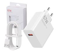 67W Chargeur Rapide avec 6A Câble USB C 2M pour Xiaomi | Chargeur Turbo pour Xiaomi Redmi Note 15 14 Pro 5G, Xiaomi 17T 15 14 Ultra/14/14T/13T/13/13 Lite, Poco X7 F7 X5 X4 X3 M6