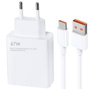 67W Chargeur Rapide pour Xiaomi avec Câble USB C 1.5m, Adaptateur Secteur pour Xiaomi 14 13T/13/13 Pro/12/12 Pro/11/10/Redmi Note 13/13 pro/12/12 pro/11/11 pro/10/9/ Poco/F5/F5/Pro/X6/X5/X4