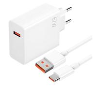 67W Chargeur Rapide pour Xiaomi et Câble USB C 1.5m, Adaptateur Secteur pour Redmi Note 14 13T/13/13 Pro/12/13/9/9 Pro/11/11S/8 Pro/10 Pro/10S/9T/9S, Chargeur pour Xiaomi Original USB C Câble