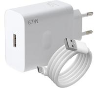 67W Chargeur Rapideavec Câble USB-C 6A 2M pour Oppo, OnePlus, Realme, Compatible avec Reno 13/12FS, Find N3, X5 Lite, OnePlus 13, Nord CE 4, Realme 12 Pro+, Warp Charge