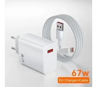 67w Gan Chargeur Usb Rapide 6a Usb 1.5m Type C Câble De Données De Charge Rapide Pour Xiaomi 15 14 13 12 11 10 Ultra Redmi Note12t 13 Pro Turbo