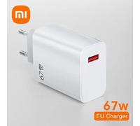 67W USB chargeur adaptateur secteur 6A GaN adaptateur de charge (EU) pour Xiaomi Samsung Huawei