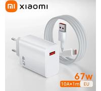 67w Usb Chargeur Rapide Pour Xiaomi 14 13 12 11 10 Ultra Redmi Note 12t 13 Pro Turbo Charge Rapide Type C Câble De Charge Usb