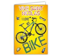 68-1066A Carte Saint Nicolas 6 décembre - Format 11,5x17cm - Avec Enveloppe - Fête Vive St Nicolas Patron des écoliers - Carte à échanger et collectionner - Pour garçons 3-11 ans et élèves A.P.E.L.