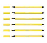 [68/24-6] STABILO Lot de 6 Feutres de Dessin PEN 68 Pte ogive Moyenne 1 mm Ja...