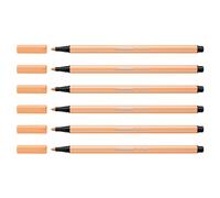 [68/25-6] STABILO Lot de 6 Stylos feutre Dessin Pen 68, orange clair