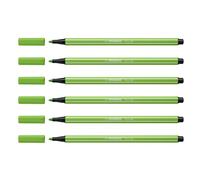 [68/33-6] STABILO Lot de 6 Feutres de Dessin PEN 68 Pte ogive Moyenne 1 mm Ve...