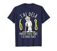 68 Ans Anniversaire Homme | J'Ai déjà 68 Ans | Humour 68ème T-Shirt, Homme, Bleu Marine, 6XL