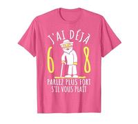 68 Ans Anniversaire Homme | J'Ai déjà 68 Ans | Humour 68ème T-Shirt, Homme, Rose Chiné, 3XL