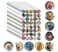 680 PCS Amusants Autocollants d'Encouragement, 40 Designs Vibrants d'Autocollants Motivants Positifs, Autocollants de Récompense d'Animaux Amusants pour la Classe des Enseignants (17 Feuilles)