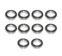6802RS 61802-2RS Lot de 2 ou 10 roulements en acier scellé en caoutchouc 15 x 24 x 5 mm pour moyeu de vélo et assemblages mécaniques (10 pièces)