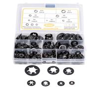 680Pcs Rondelles Serrantes, Kit d'Assortiment Rondelles Plates et Dentelées, Acier au Carbone M3 - M12 - Haute Résistance, Large Gamme de Tailles, Usage Industriel et Domestique