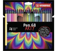 [6824-1-20] STABILO 24 feutres de dessin pointe moyenne Pen 68 ARTY