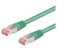 68291 Patch cord S/FTP 6 Line Cu LSZH vert3 mètres28AWG Goobay