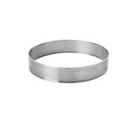 Lacor Cercle rond perforé 68554 en acier inoxydable gris 24 x 24 x 3,5 cm