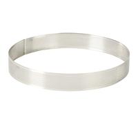 [68554] Lacor Cercle Moule Rond perforé, Acier Inoxydable, Gris, 24 x 24 x 3,...