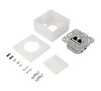 68572 Prise murale blanche IEEE 802.3at cat: 6a prise RJ45 x2 8p8c GOOBAY