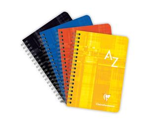 [68599-3] Clairefontaine Lot de 3 Répertoires reliure intégrale 9,5x14 100 pages