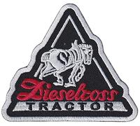 685A - Ecusson Patch Brodé Thermocollant - 9 cm x 8 cm - Tracteur Agricole Marque Logo Rétro Vintage