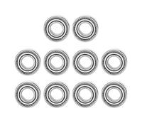 686ZZ Ball Bearings 10 Pack | 6x13x5mm High Speed Deep Groove Raceway | Single Row Steel Ball Bearings for Low - Intensity Industry/DIY Projects/Small Motors