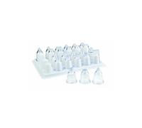 Lacor Douilles de pâtisserie 68994 – 24 pièces assorties en acrylique blanc
