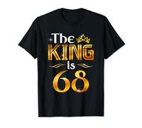 68e Anniversaire Roi Décorations Anniversaire 68 Ans Homme T-Shirt
