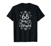 68ème Anniversaire 68 Ans béni Religieux Jésus Dieu chrétien T-Shirt
