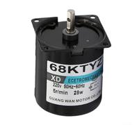 68KTYZ Moteur de boîte de vitesses synchrone AC 220 V 2,5 tr/min CW/CCW Direction contrôlable 28 W Miniature basse vitesse (2,5 tr/min)