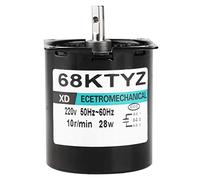68KTYZ Moteur Synchrone à Aimants Permanents, AC220V 28W Moteur à Couple Elevé CW/CCW Moteur Electrique à Faible Vitesse 5/10/15/40/50/60/80 tr/min (10rpm)