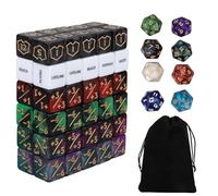 68pcs de Ensemble Dés MTG, Marqueurs Mots-Clés Vie +1/-1 Jetons de Buff Commandant avec Dés D6 et D20 Accessoires pour MTG TCG et Jeux Cartes