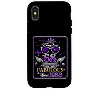 68th Birthday Queen Chapter 68 Fabulous Since 1958 Women Coque pour iPhone X/XS