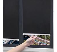 68x140cm Store occultant à Ventouse Noir Store Enrouleur Occultant -sans perçage - pour fenêtre - Rideau Protection Solaire Isolant Thermique- Amovible - pour Salon/Chambre/Bureau/Voiture