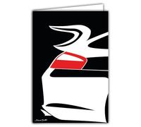 69-1112 Carte Voiture Sport Automobile Illustration Design épuré -Avec Enveloppe 12x17cm - Fabrication française - Création exclusive Denis Bultot - Pour Passionné - Rétro Vintage Mythique Iconic Luxe