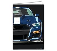 69-1114 Carte Voiture Sport Automobile Illustration Design épuré -Avec Enveloppe 12x17cm - Fabrication française - Création exclusive Denis Bultot - Pour Passionné - Rétro Vintage Mythique Iconic Luxe