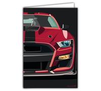 69-1115 Carte Voiture Sport Automobile Illustration Design épuré -Avec Enveloppe 12x17cm - Fabrication française - Création exclusive Denis Bultot - Pour Passionné - Rétro Vintage Mythique Iconic Luxe