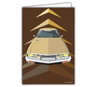 69-1116 Carte Voiture Sport Automobile Illustration Design épuré -Avec Enveloppe 12x17cm - Fabrication française - Création exclusive Denis Bultot - Pour Passionné - Rétro Vintage Mythique Iconic Luxe