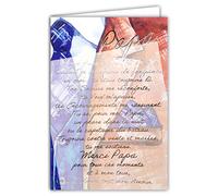 AFIE 69-3038 Carte pour Papa - Grand Texte avec Mots en Dorure - Or Doré Brillant - avec Enveloppe Couleur Assortie - Format fermé 11,5x17cm - Fabriqué en France