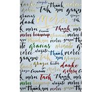 69-4063 Carte Merci Remerciements avec Dorure Or Motif Merci