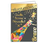69-5027 Carte Félicitations Bravo Bonne Nouvelle Bouteille