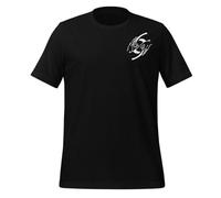69 LA TRIK T-Shirt - Logo Blanc - Style Streetwear Authentique et Tendance - Coupe Unisexe - T-Shirt Coton Homme/Femme (FR/ES, Alpha/Lettres, S, Taille Normale, Taille Normale, Noir)