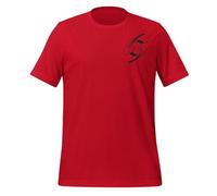 69 LA TRIK T-Shirt - Logo Noir - Style Streetwear Authentique et Tendance - Coupe Unisexe - T-Shirt Coton Homme/Femme (FR/ES, Alpha/Lettres, XS, Taille Normale, Taille Normale, Rouge)