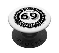 69 Trojan Skinhead - Anti-Racist Skinhead Clothing 1969 PopSockets PopGrip Adhésif