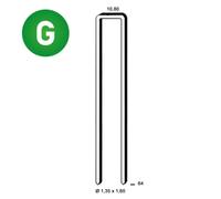 6900 AGRAFES L-64 GALVA RÉSINÉES - ASLAFIX - 6L-641