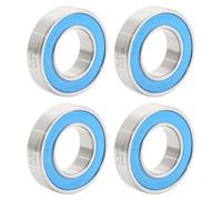 6902 VRS MAX Roulements à cartouche Taille 15 x 28 x 7 mm Acier chromé Bleu scellé avec de la graisse, 6902LLU Chariot à billes pour moyeux de vélo Pivot, (Pick de 4 pièces)